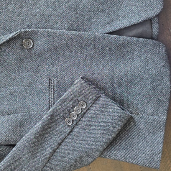 NWT Ann Taylor Factory Charcoal Gray Blazer, Size 10P - Picture 6 of 8